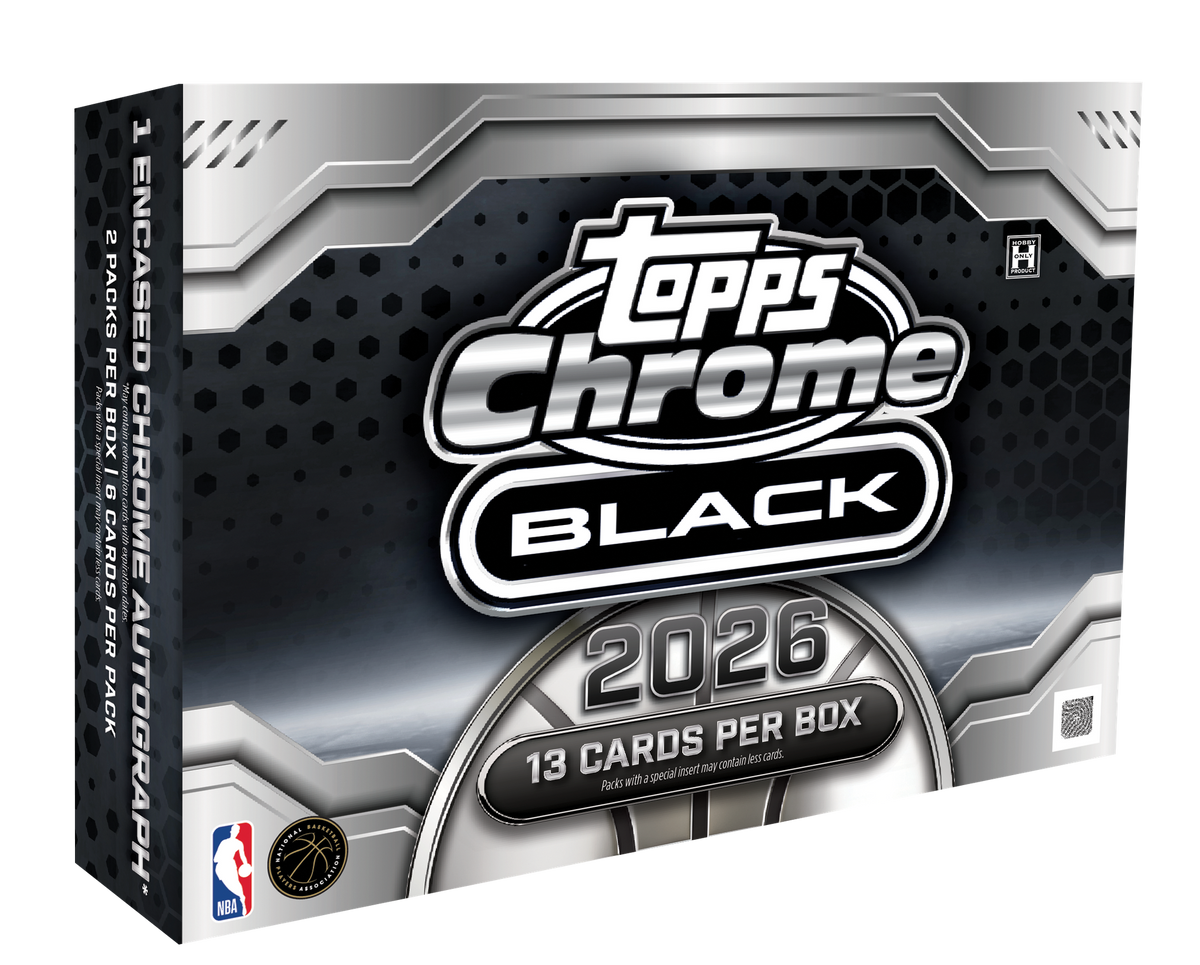 2025/26 Topps Chrome Black Basketball Hobby 8 Box Case