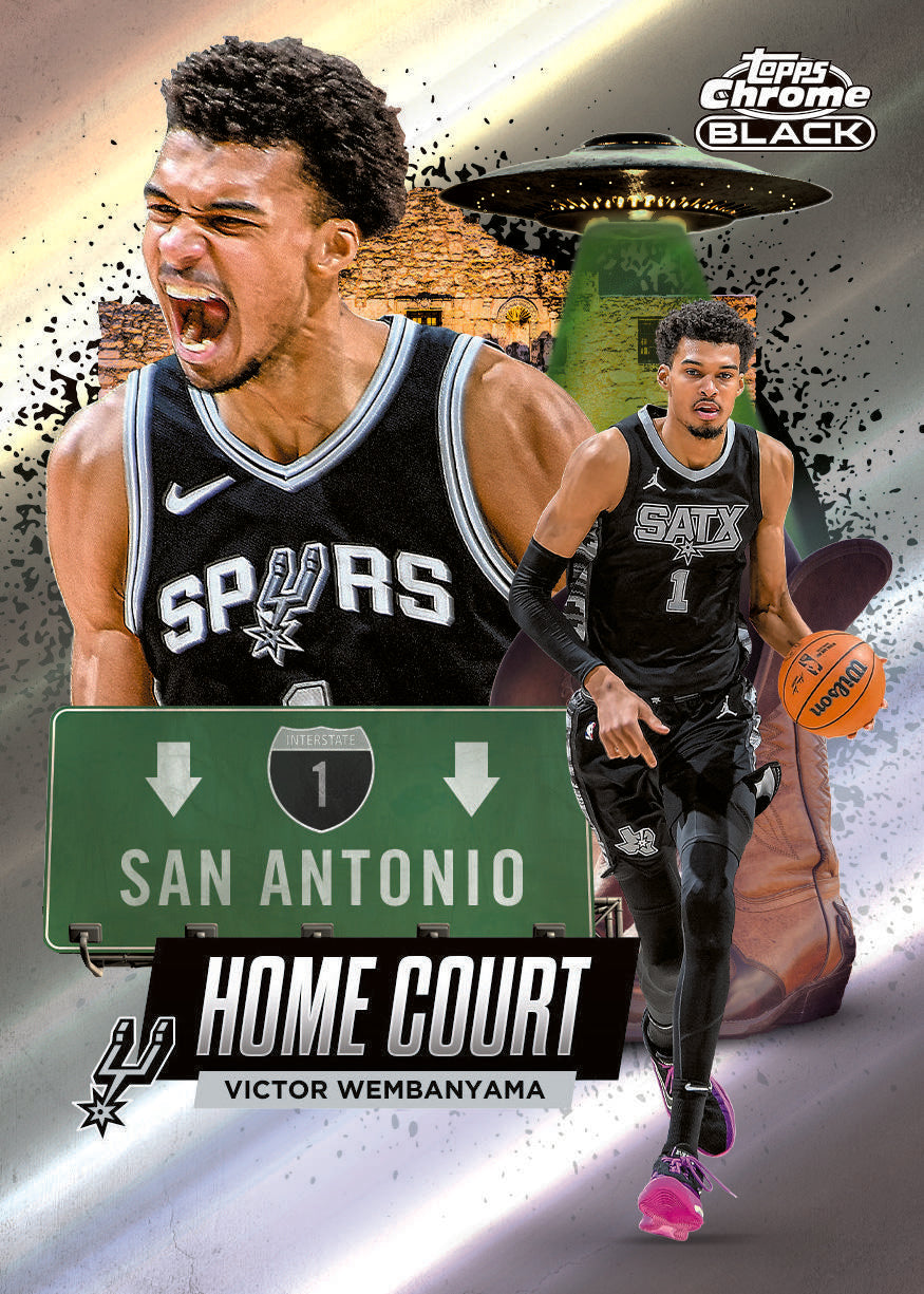 2025/26 Topps Chrome Black Basketball Hobby 8 Box Case