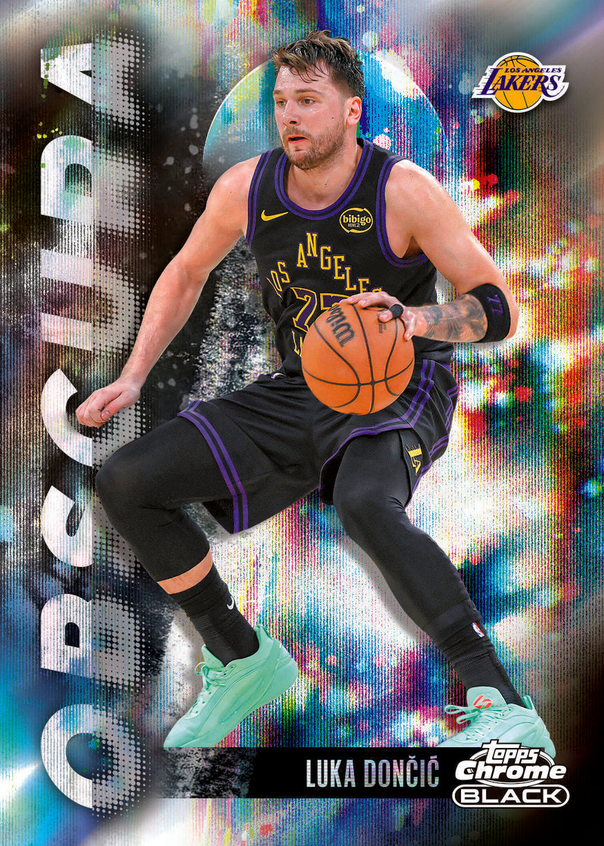 2025/26 Topps Chrome Black Basketball Hobby 8 Box Case